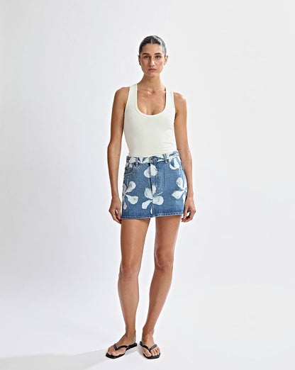 Noah Denim Mini Skirt Frangelica