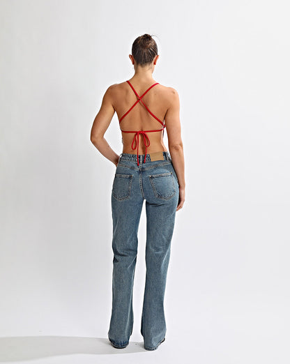 Uma Knit Top Red