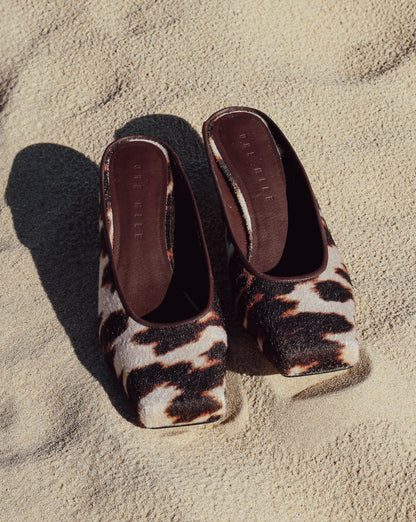 Natasha Square Toe Heel Animal