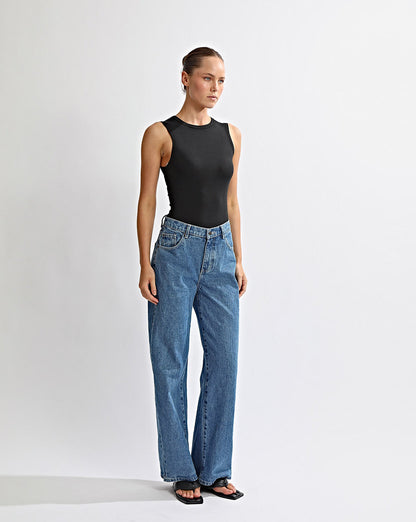 Kai Sleeveless Tee Black