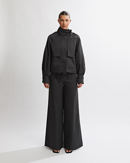 Harper Funnel Neck Jacket Steel