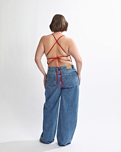 Uma Knit Top Red