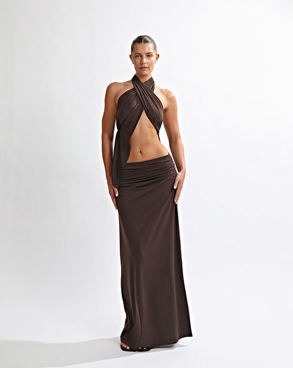 Pamela Maxi Skirt Chocolate