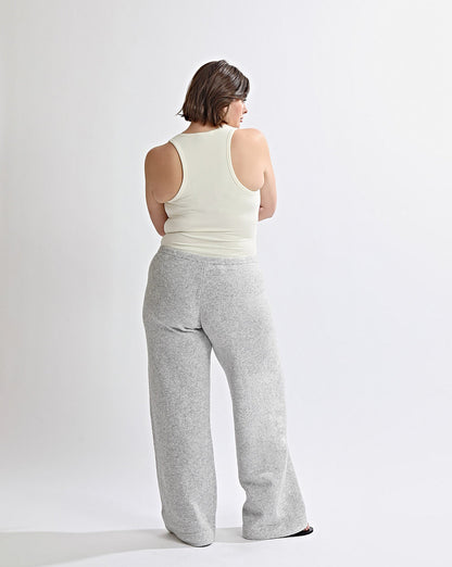 Leo Knit Pants Grey Marl Regular/Tall