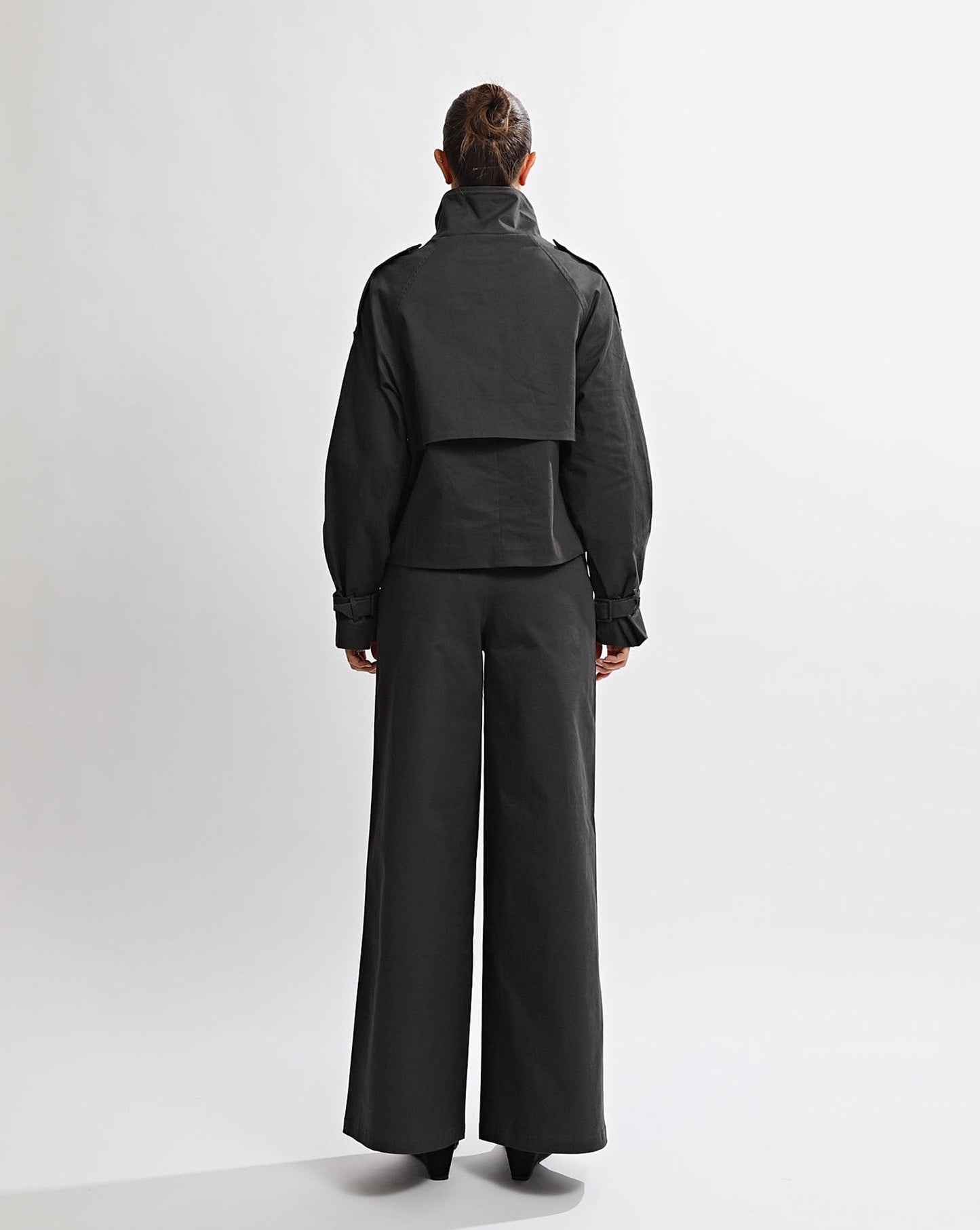 Harper Funnel Neck Jacket Steel