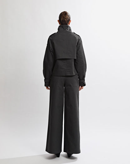 Harper Funnel Neck Jacket Steel
