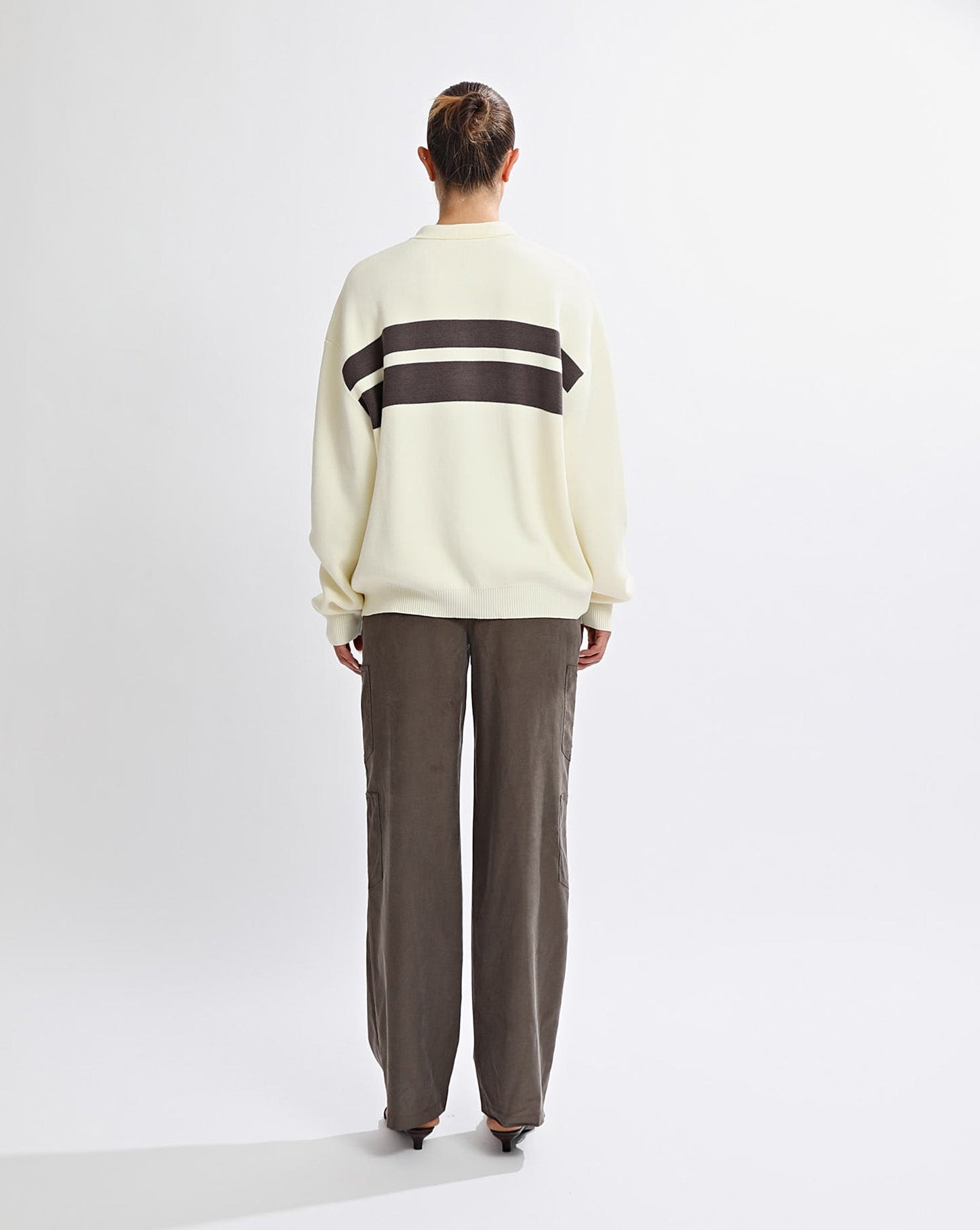Brea Knit Jumper Yellow/Steel Stripe