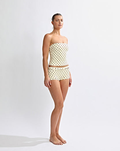 Nali Boyshort Yellow Polka