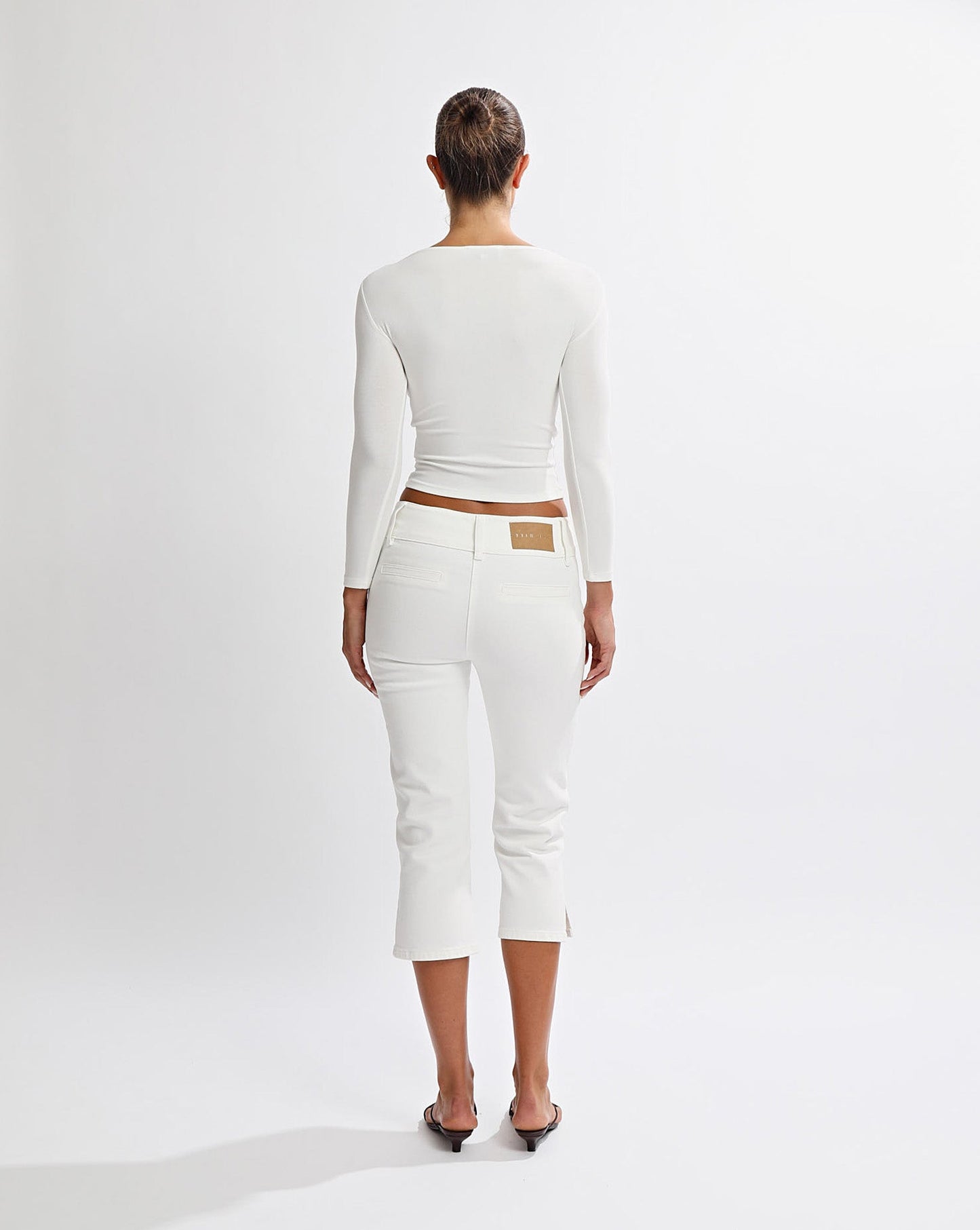 Samantha Quarter Sleeve Top White