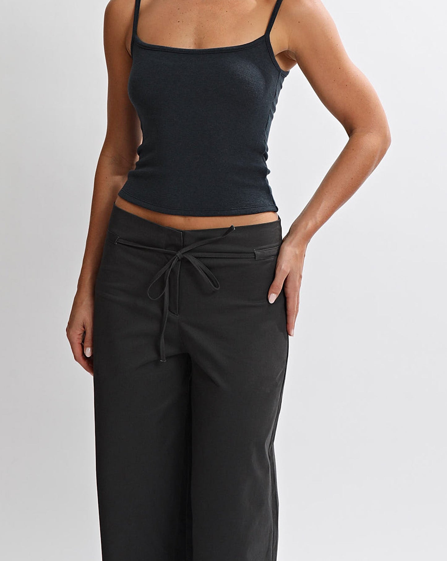 Harper Trousers Steel Cropped
