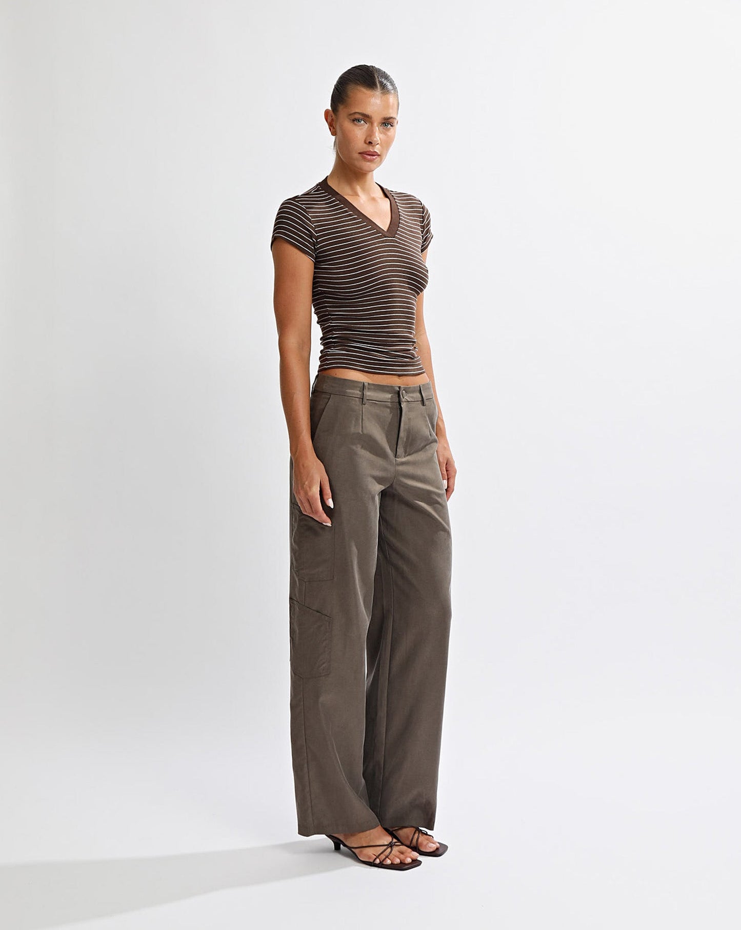 Peta Trousers Mocha Cropped
