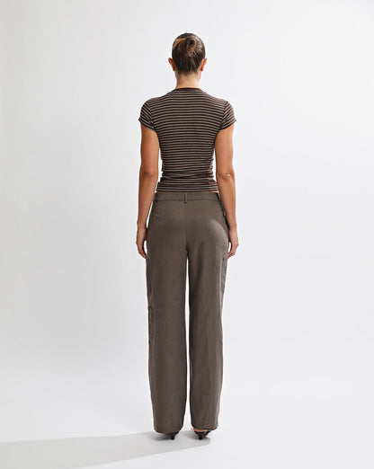 Peta Trousers Mocha Cropped