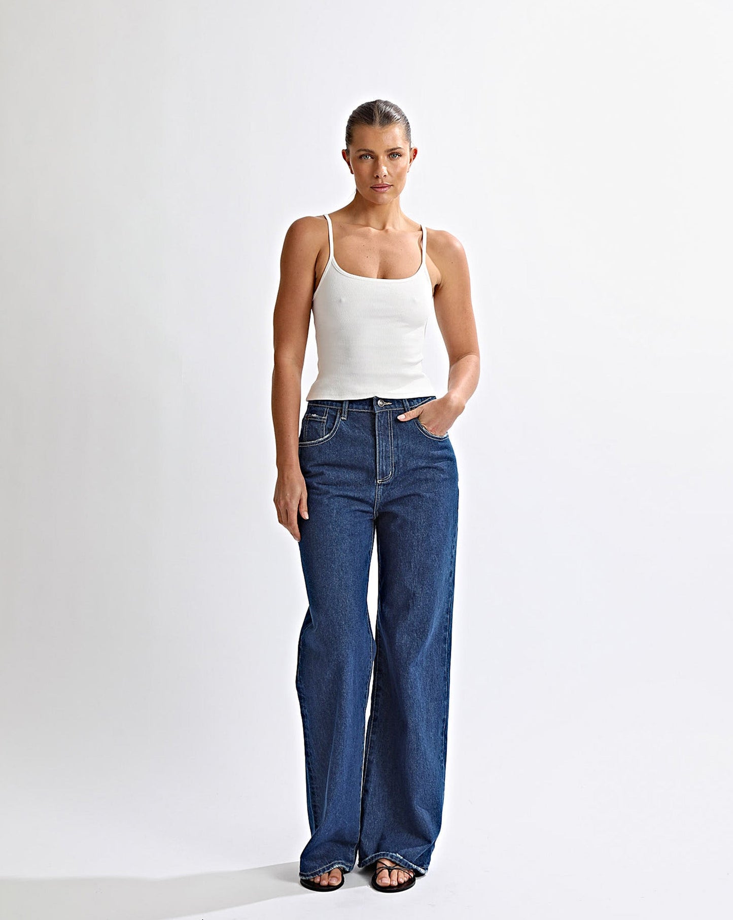 Harley High Rise Jeans Vintage Blue