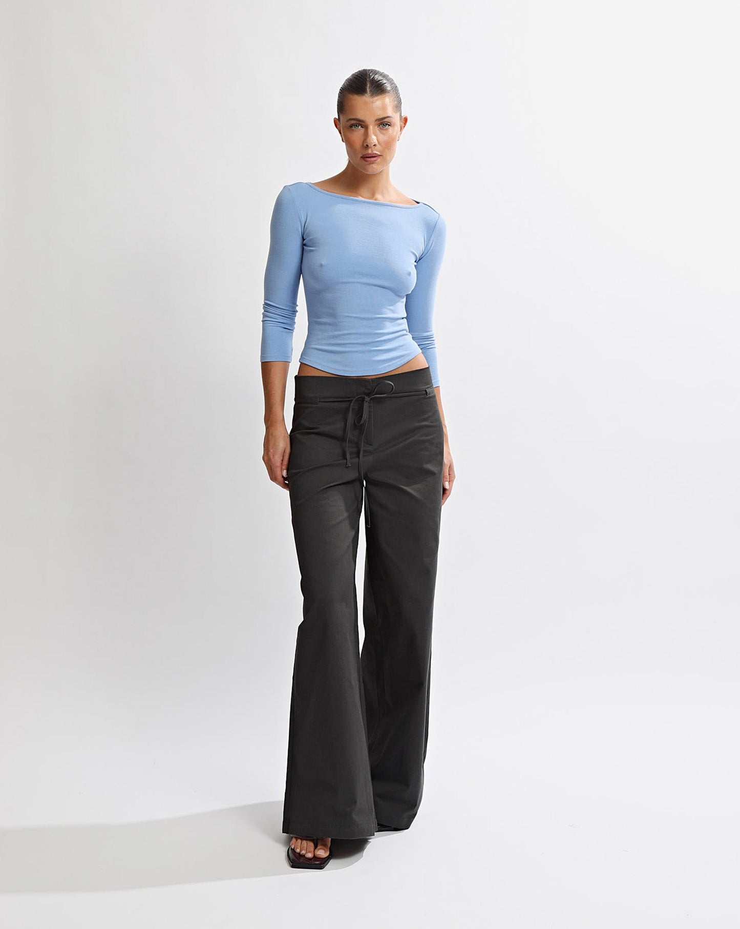 Samantha Quarter Sleeve Top Azzure