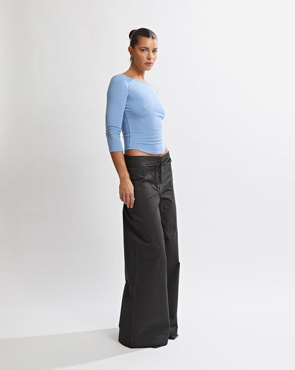 Samantha Quarter Sleeve Top Azzure