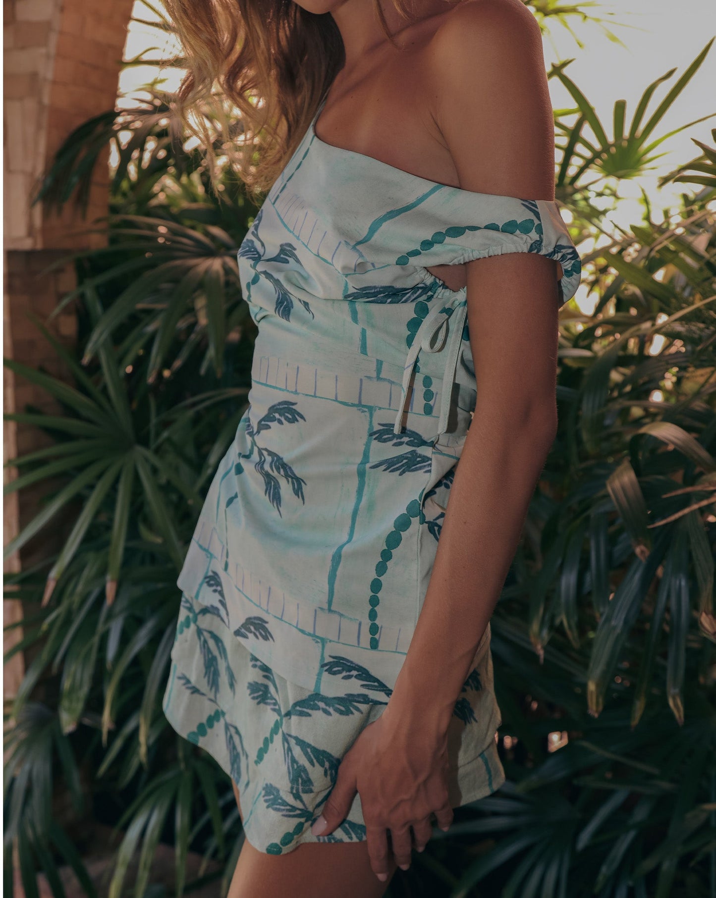 Lola Mini Skirt Green Tonic