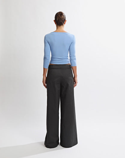 Samantha Quarter Sleeve Top Azzure