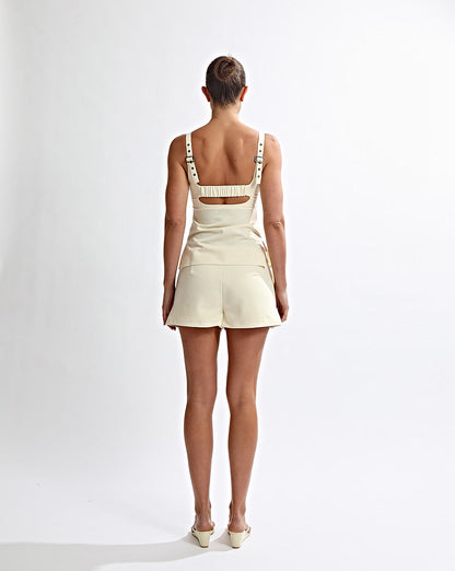 Luca Top Pale Yellow Stripe