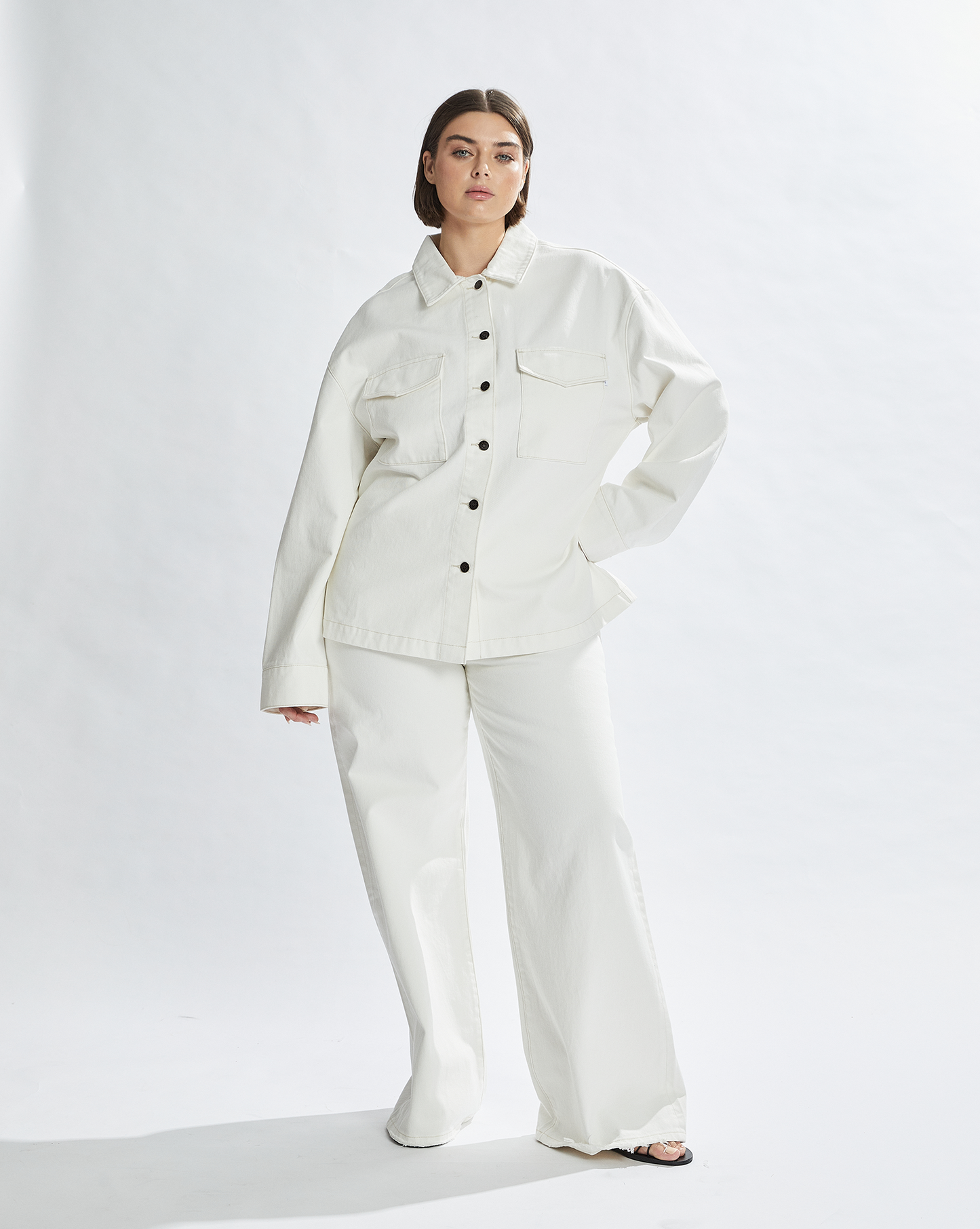 Harley Denim Shirt White