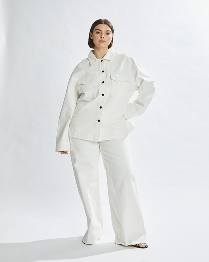 Harley Denim Shirt White