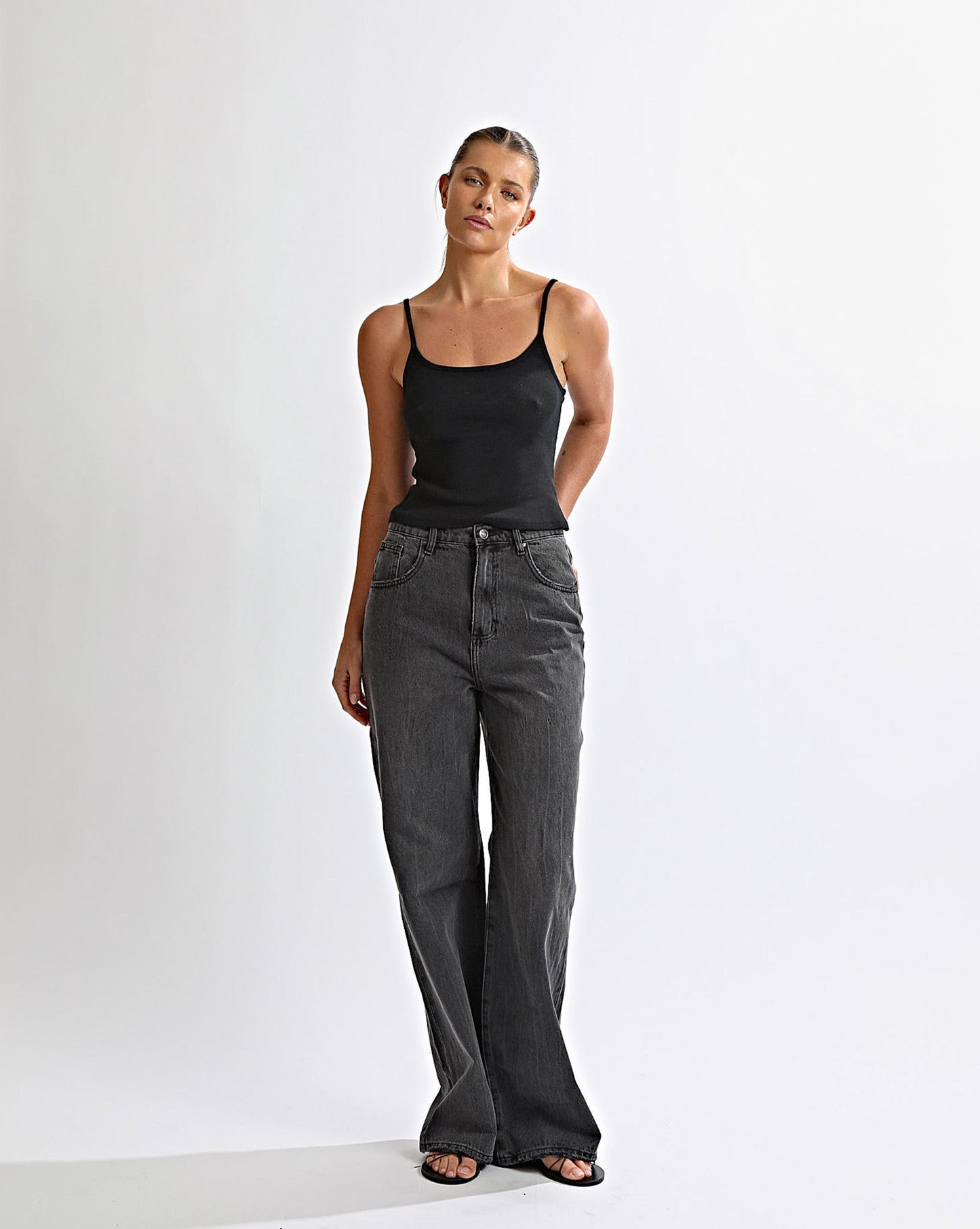 Harley High Rise Jeans Black