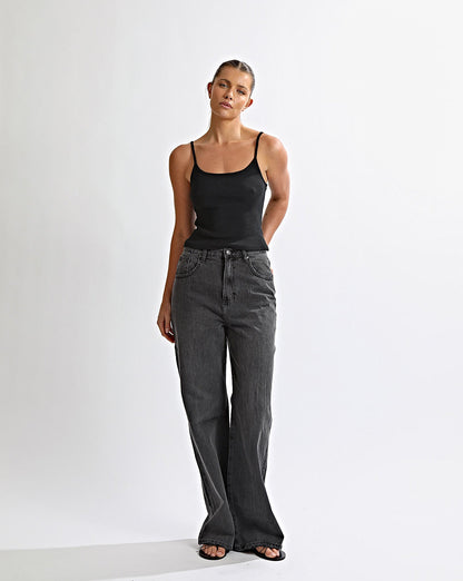 Harley High Rise Jeans Black
