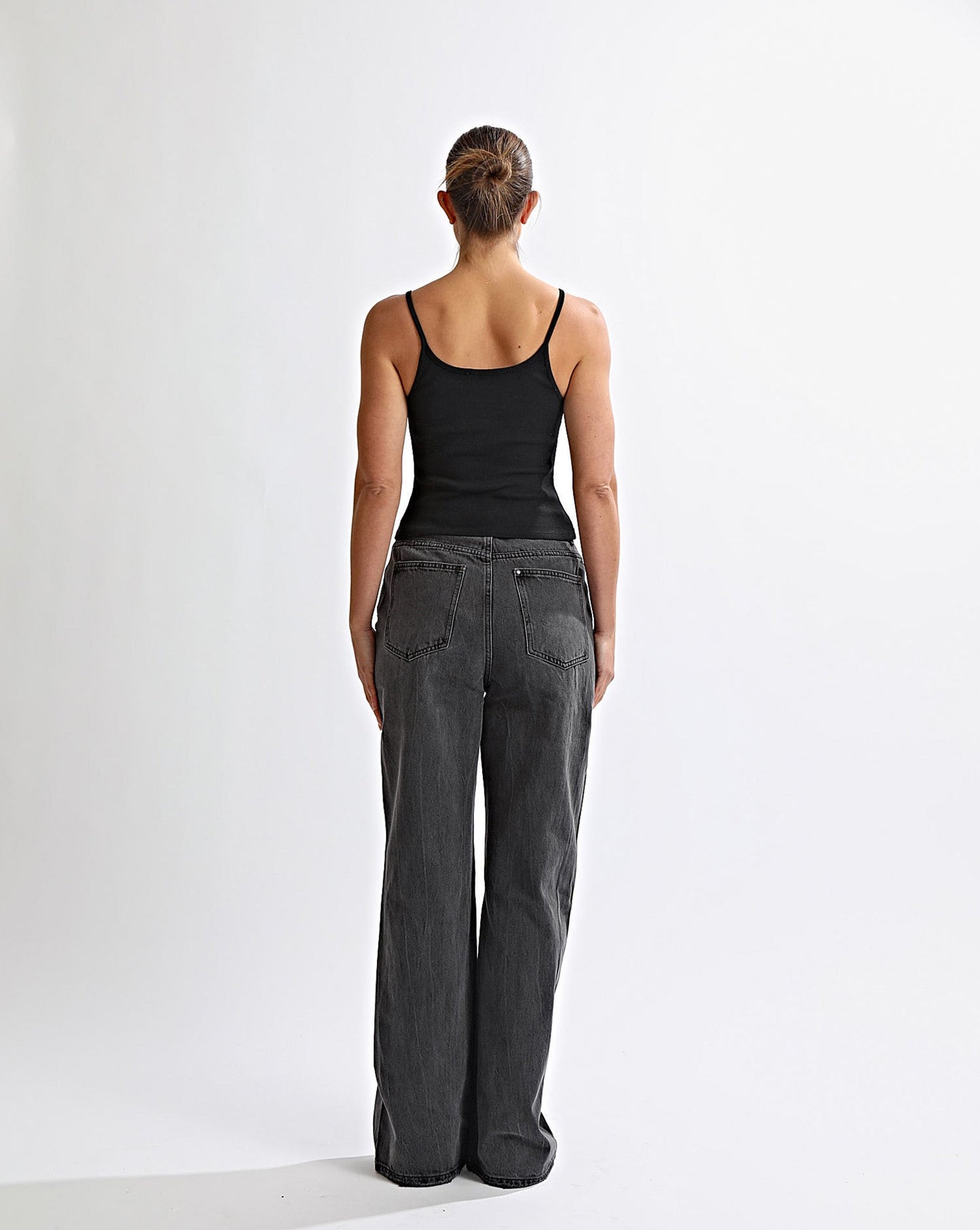 Harley High Rise Jeans Black Cropped