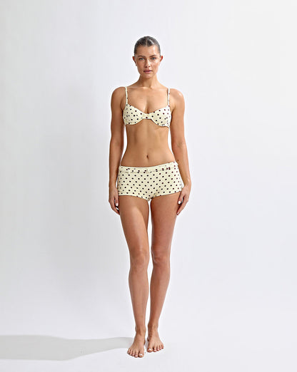 Nali Boyshort Yellow Polka