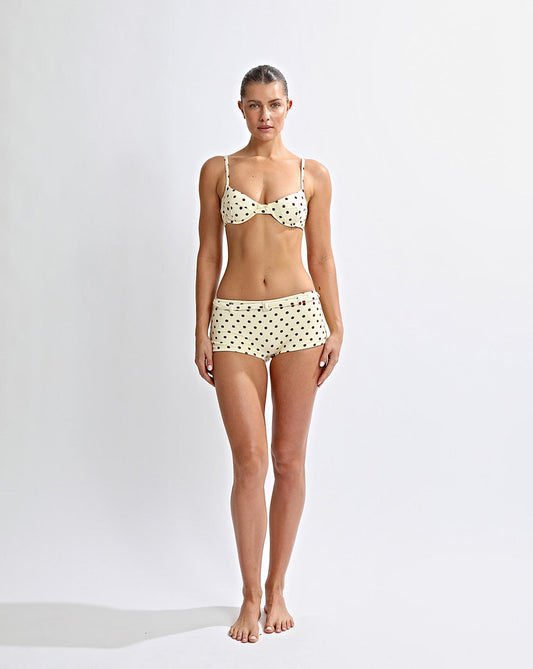 Nali Boyshort Yellow Polka