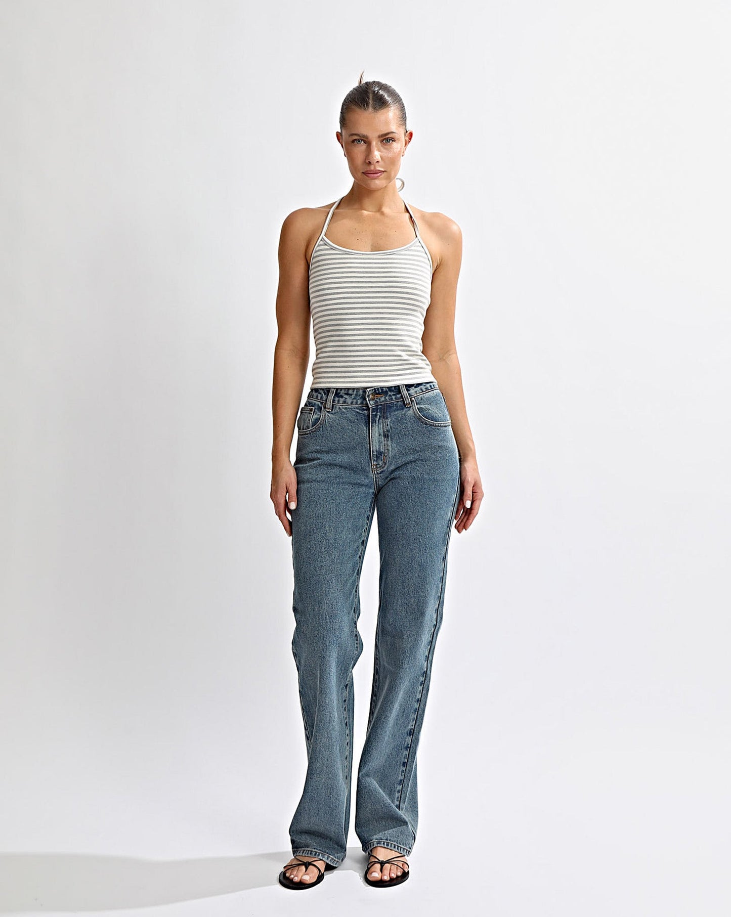 Layton Jeans Classic Blue Cropped