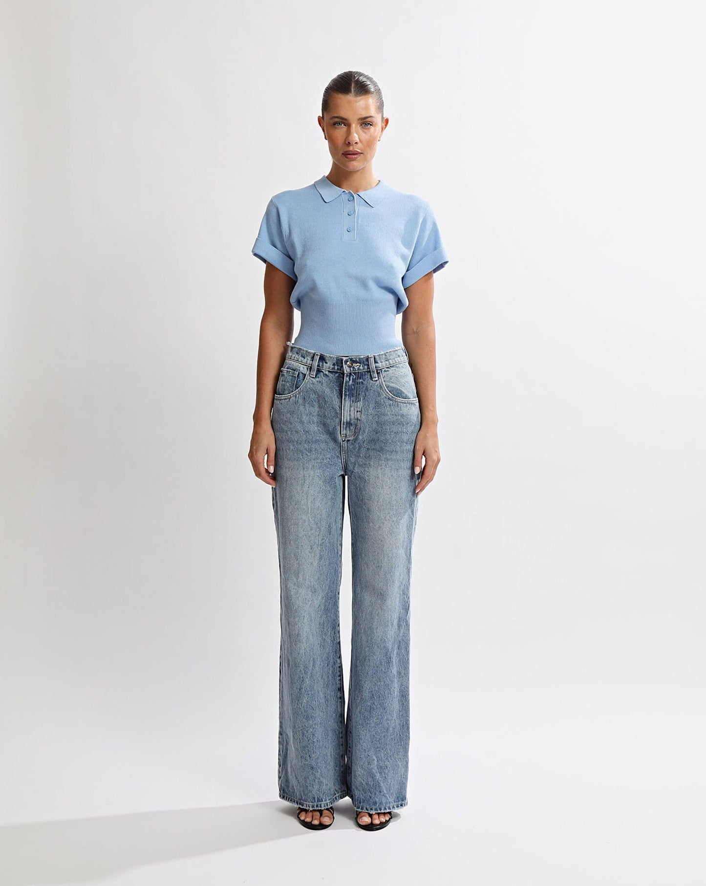 Blaire Knit Top Azzure