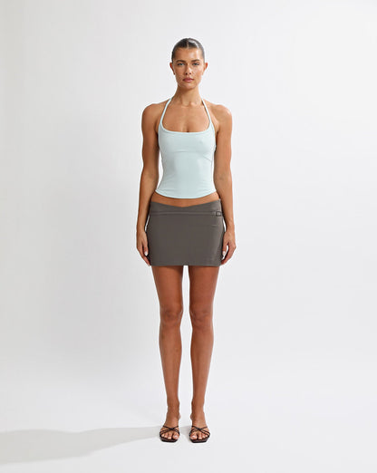 Olivia Mini Skirt Slate