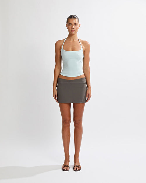Olivia Mini Skirt Slate