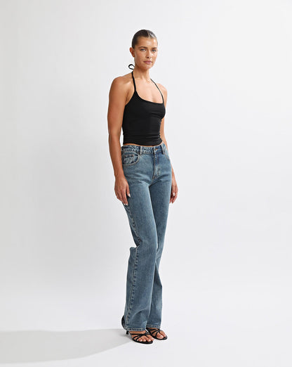 Anna Halter Tank Black
