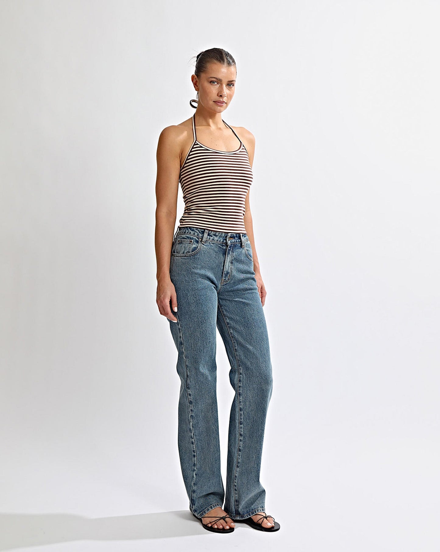 Milan Halter Tank Coffee/Cream