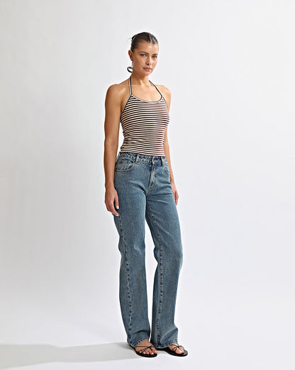 Milan Halter Tank Coffee/Cream