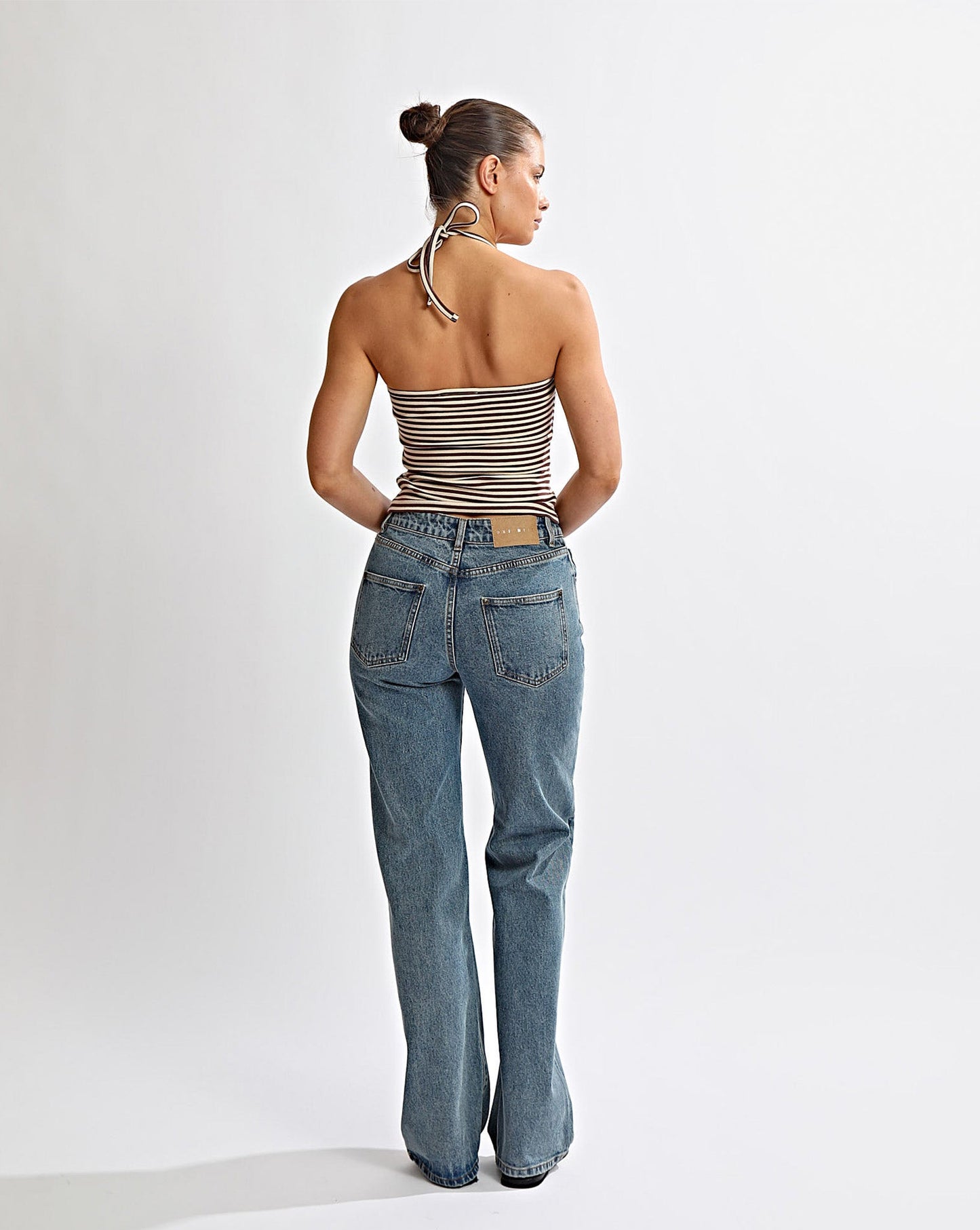 Milan Halter Tank Coffee/Cream