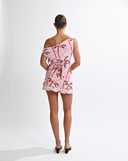Lani Off Shoulder Top Pink Tonic