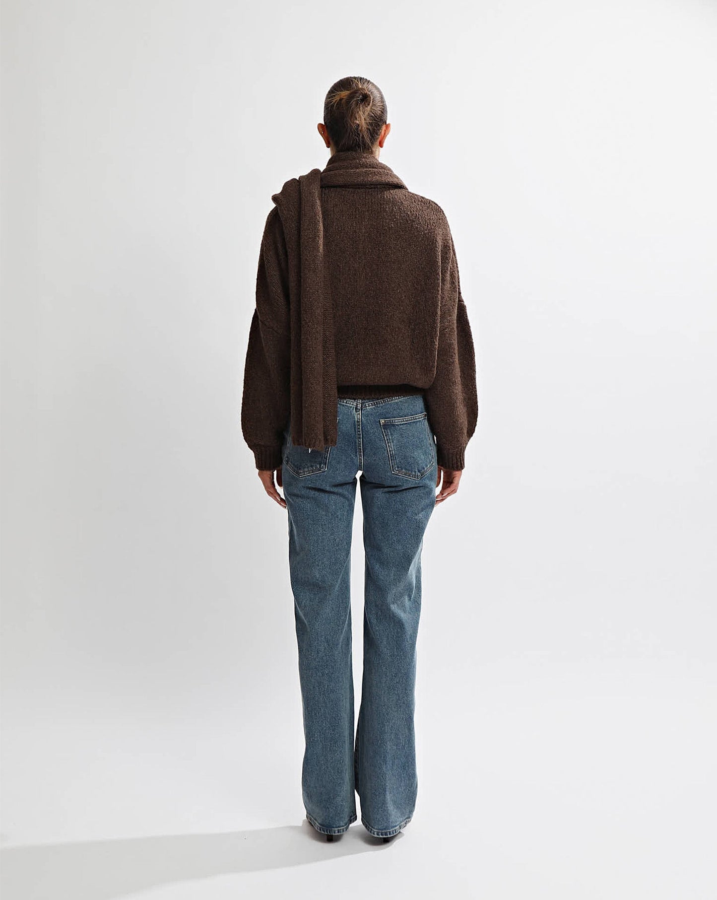 Elliot Knit Scarf Chocolate