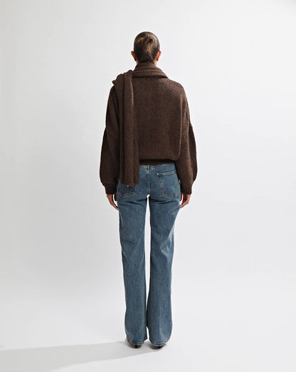 Elliot Knit Scarf Chocolate