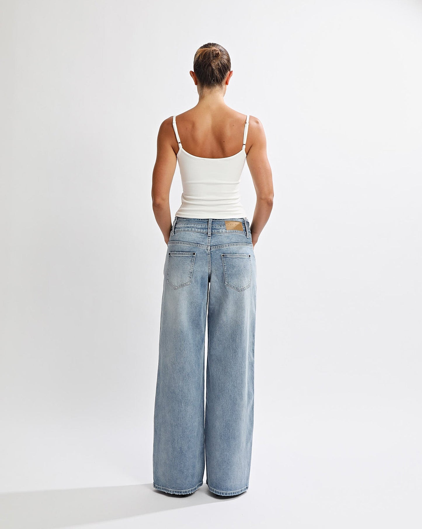 Hansen Baggy Jeans Mid Blue Regular/Tall