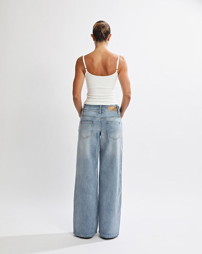 Hansen Baggy Jeans Mid Blue Regular/Tall
