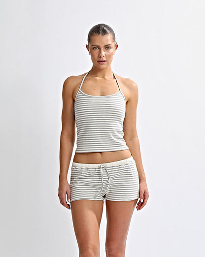 Milan Shorts Grey/White