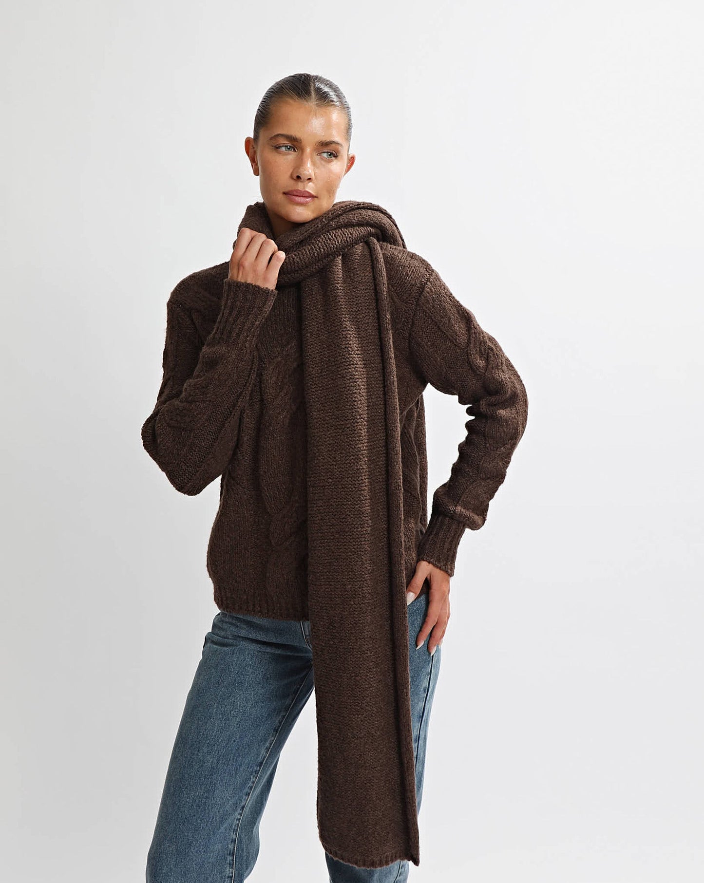 Bambi Knit Jumper Chocolate