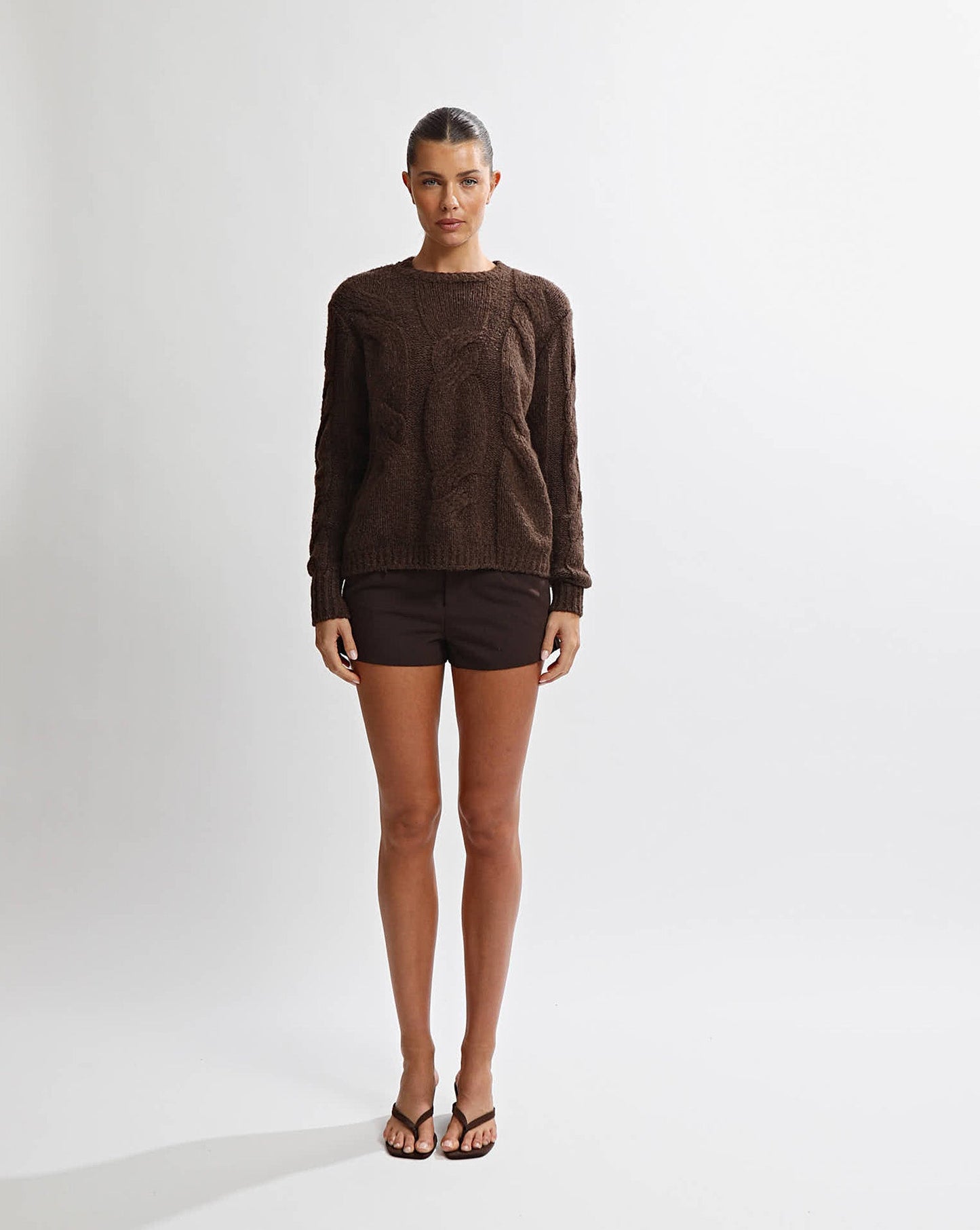 Bambi Knit Jumper Chocolate