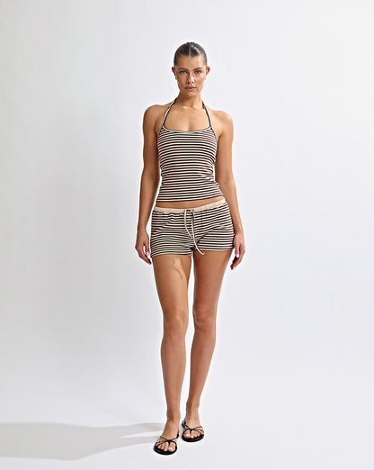 Milan Shorts Coffee/Cream