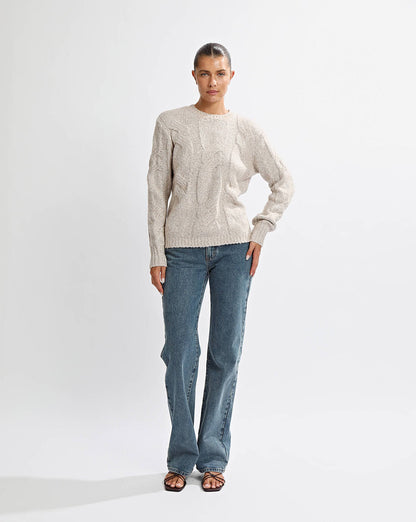 Bambi Knit Jumper Beige