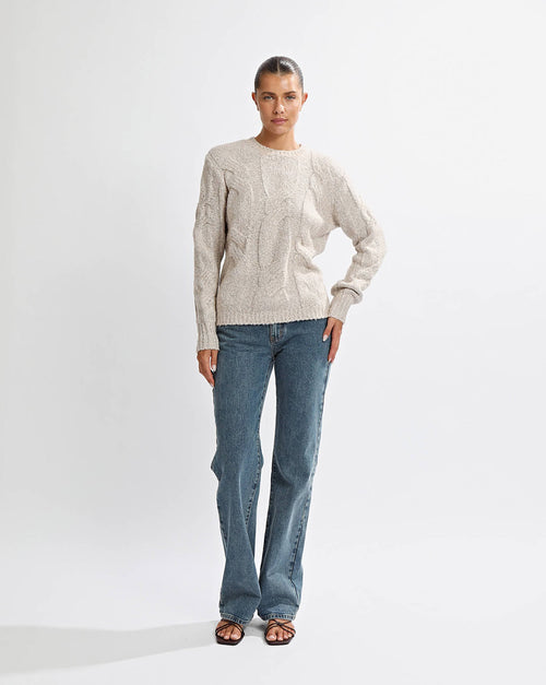 Bambi Knit Jumper Beige