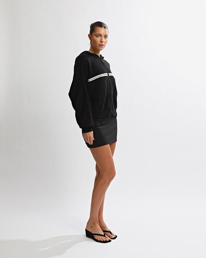 Sasha Knit Zip Jumper Black