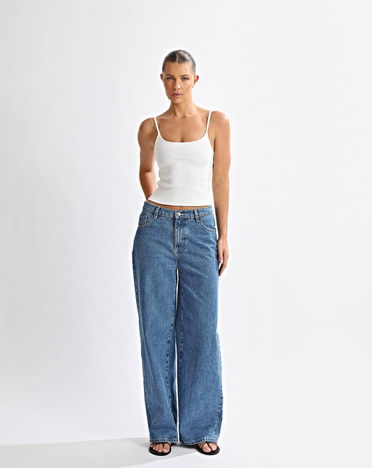 Noah Jeans Indigo Cropped